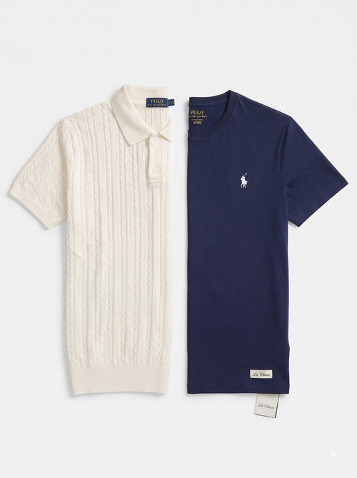 Pack Pull Poll Torsadé &  PULL Polo Ralph Lauren